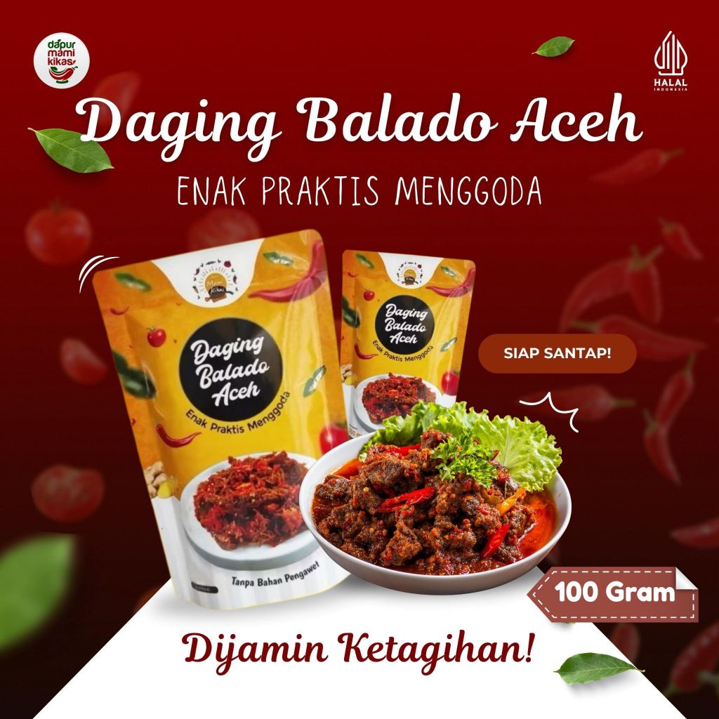 

Daging Balado Pedas 100gr | Pedas Gurih Empuk Berbumbu – Dapur Mami Kikas