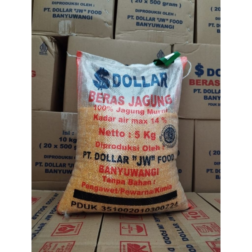 

Beras jagung 5 kg merk Dollar