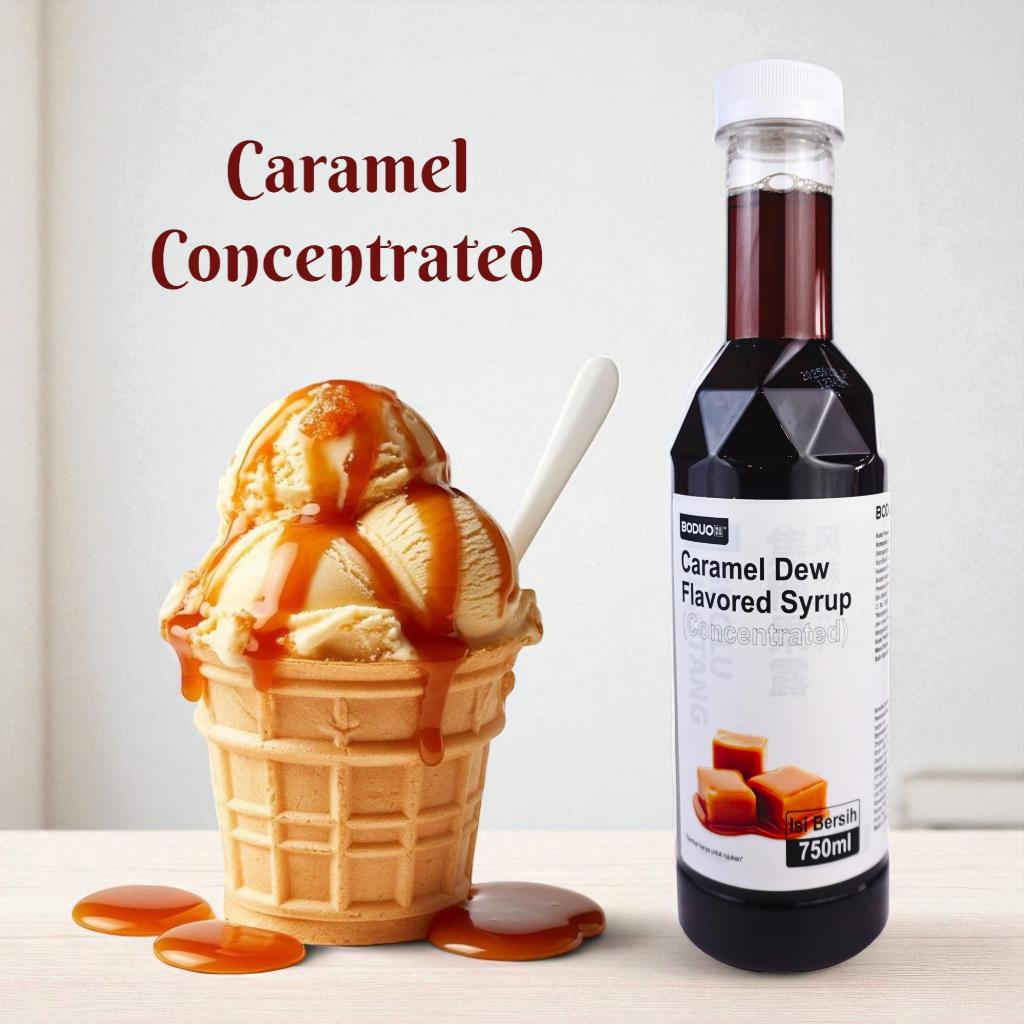 

Boduo Caramel Dew Flavored Syrup Concentrated Sirup Karamel 750ml