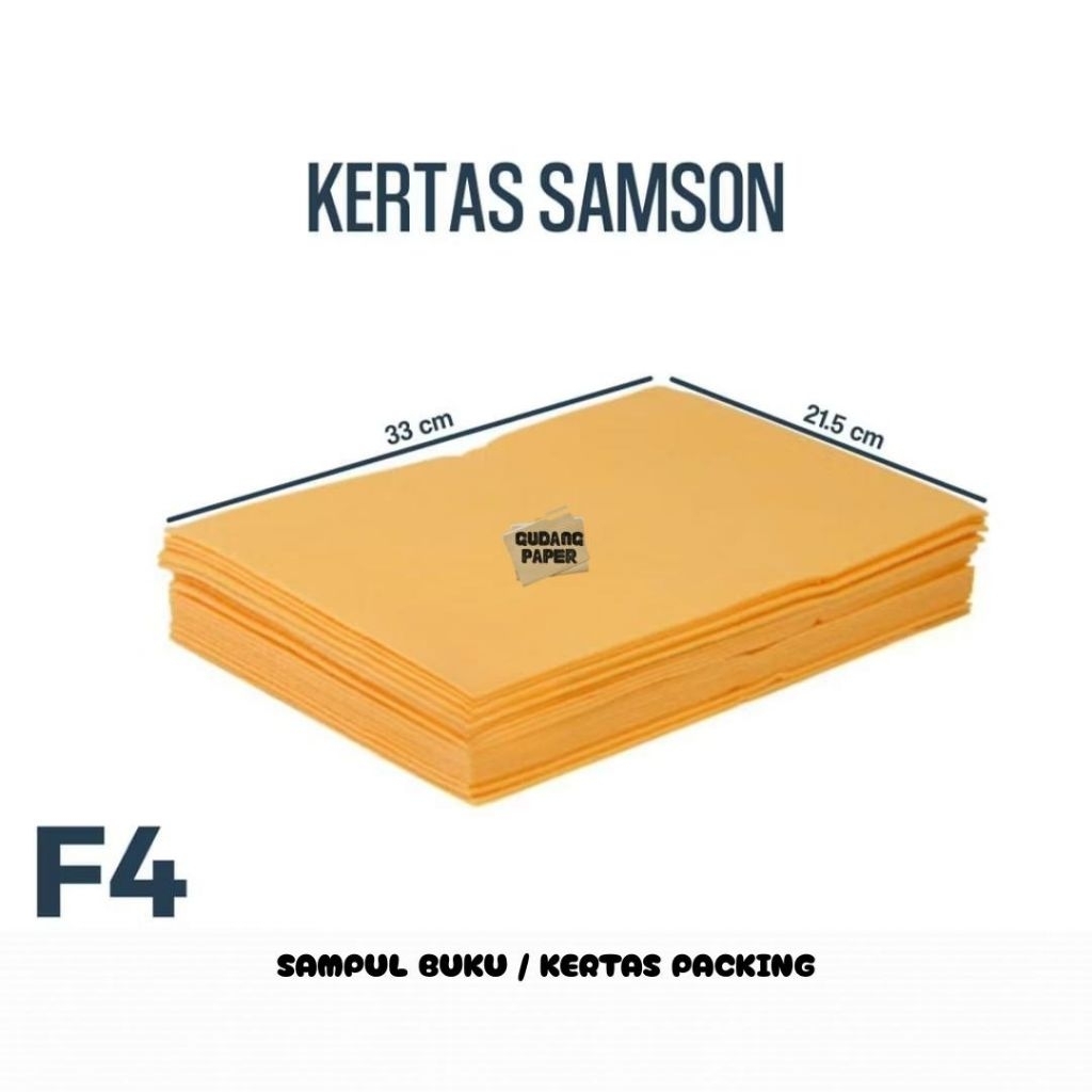 

Kertas Samson F4 isi 250 lembar / Kertas Samson F4 / Kertas Samson Coklat F4