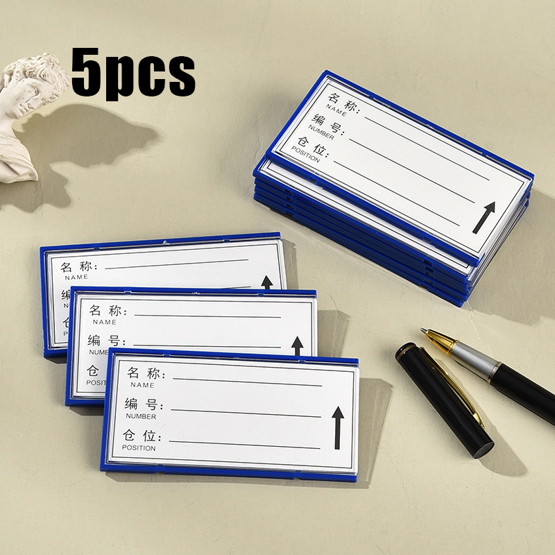

5pcs Label Harga Mika Price Tag Holder Magnetik Price Tag Card Price Tag Holder