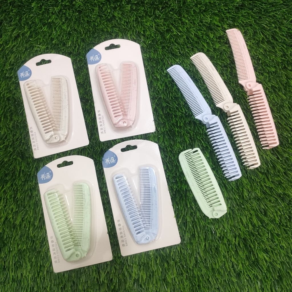 MINISO BALI | Sisir Lipat 2in1 Sisir Mini Portable Sisir Anak Lucu Sisir Rambut Anak Foldable Comb