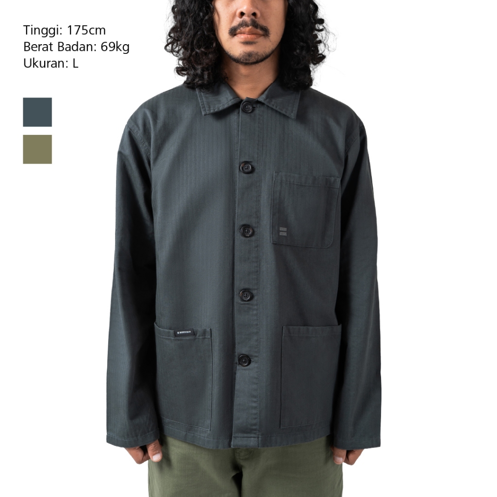 Bodypack Mirage Chore Jacket Denim Vintage Jaket Praktis