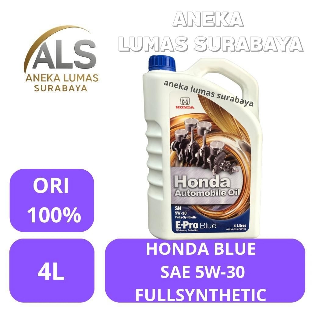 Honda Epro Blue 5W30 / Oli Mesin Honda 5W-30 FullSynthetic 4L