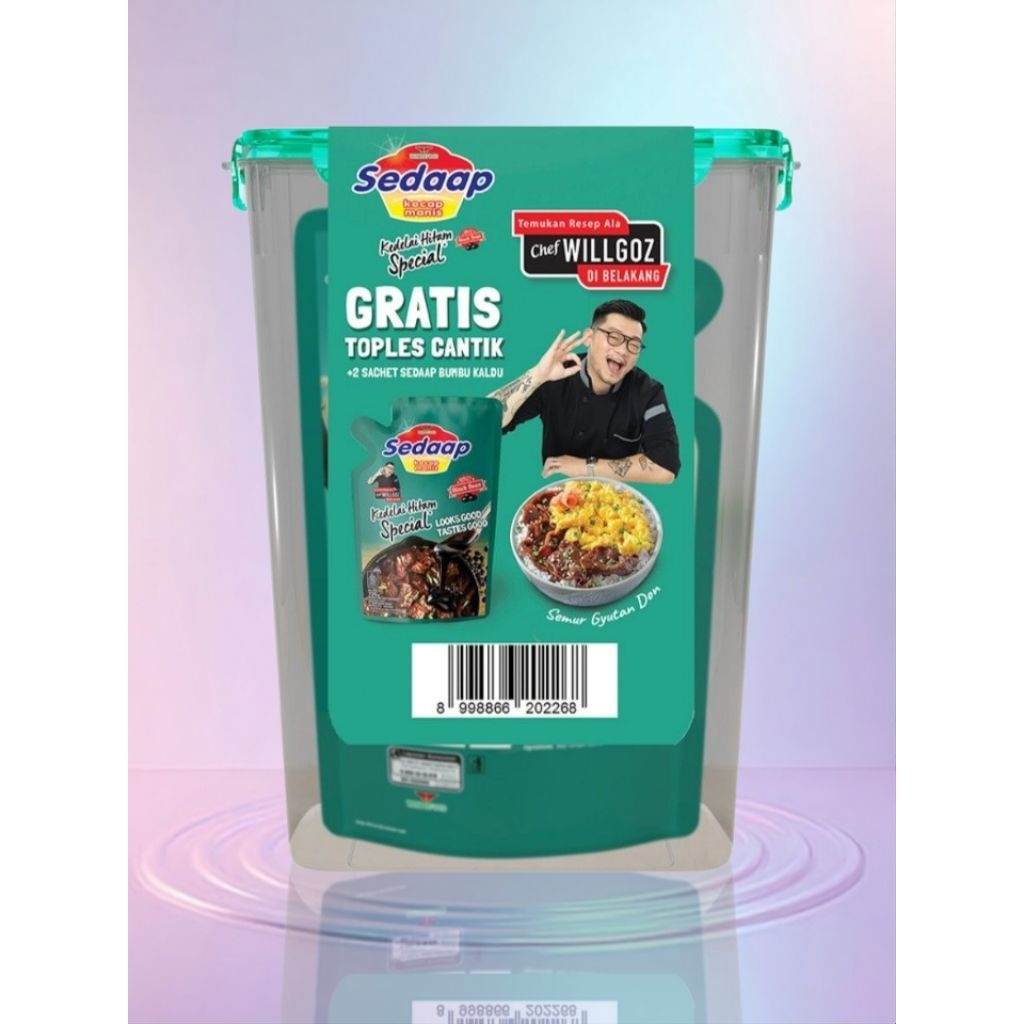 

KEMASAN BARU Kecap Sedaap Spesial 725g + GRATIS Toples Cantik