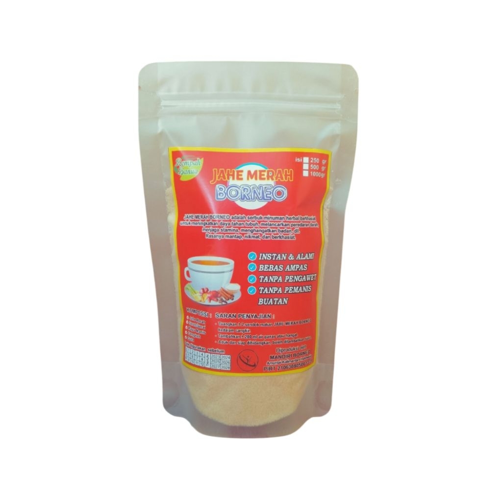 

Jahe Merah Borneo Instan 250gr