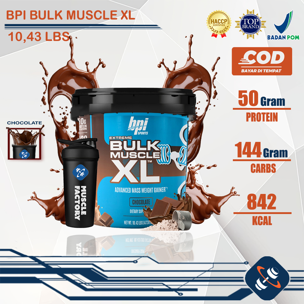 BPI Sports Bulk 10 Lbs Muscle XL Gainer Weight Gainer