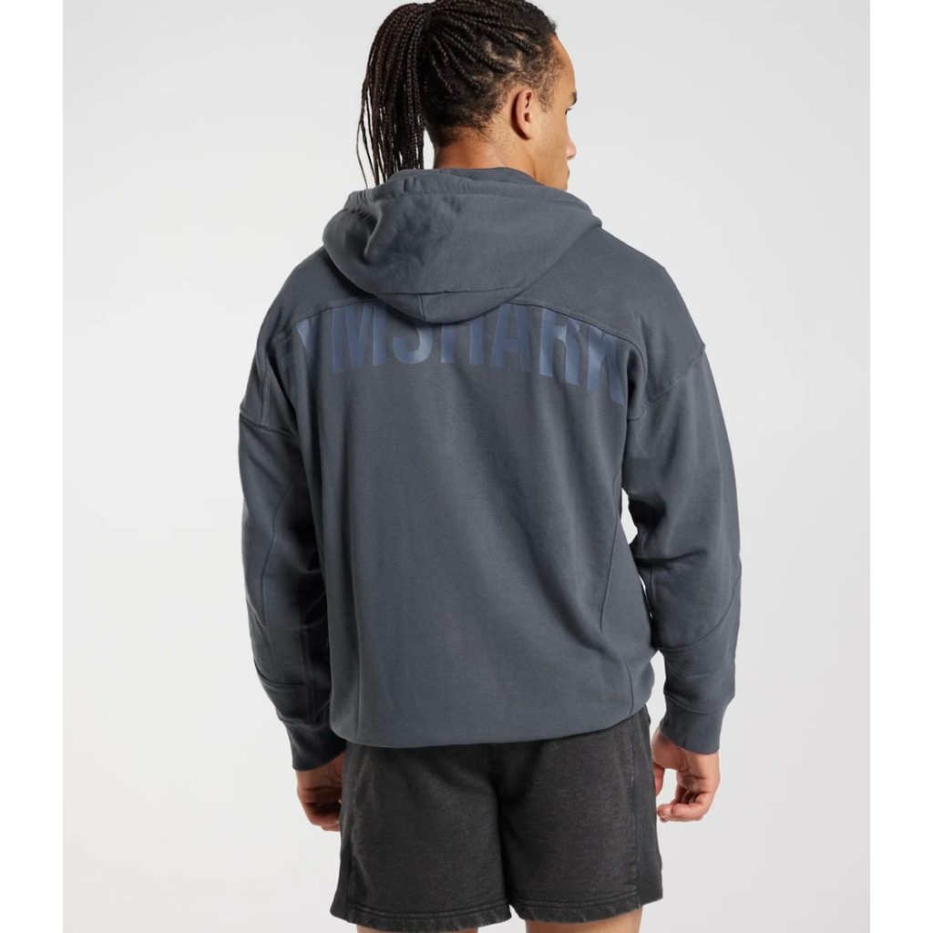 Preloved Gymshark Power washed zip hoodie