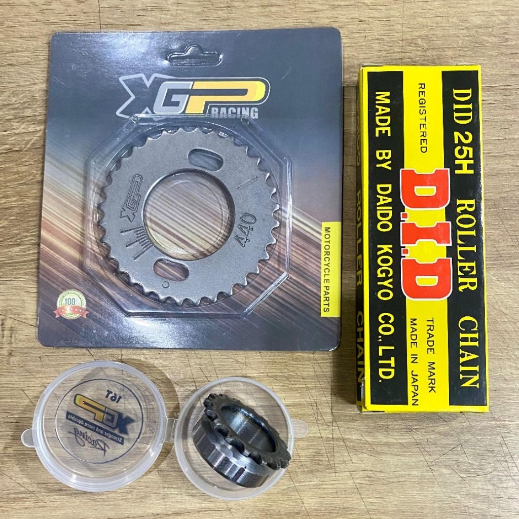kamprat gl series panjang 100 102 104 set gigi atas bawah XGP kamprat DID
