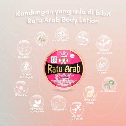 BIBIT RATU ARAB ORIGINAL BPOM ORI BODY LOTION HB RATU ARAB ORI BPOM 100% PEMUTIH