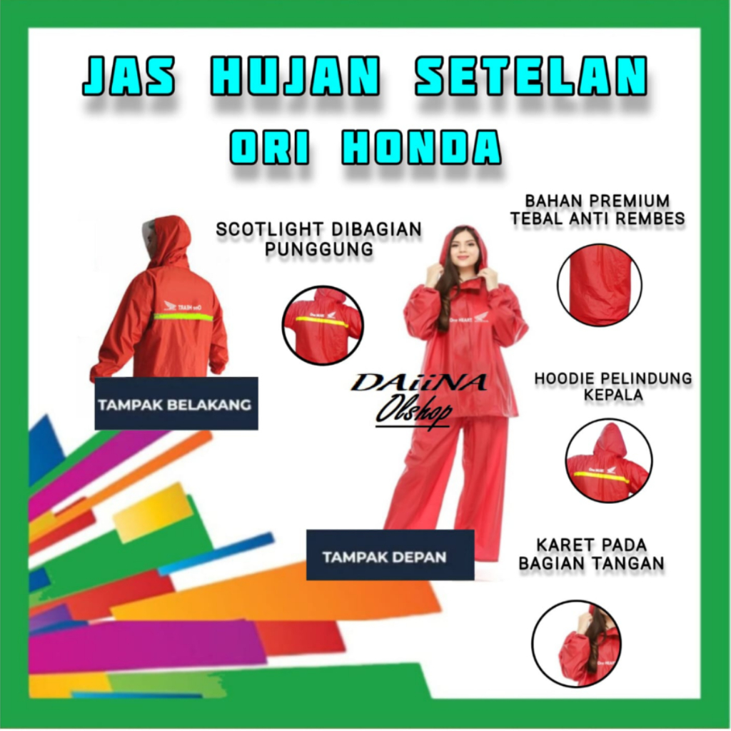 Jas Hujan Dewasa Bahan Tebal | Jas Hujan Ponco / Setelan Bahan PVC | Mantel Stelan Jaket Celana Ori 