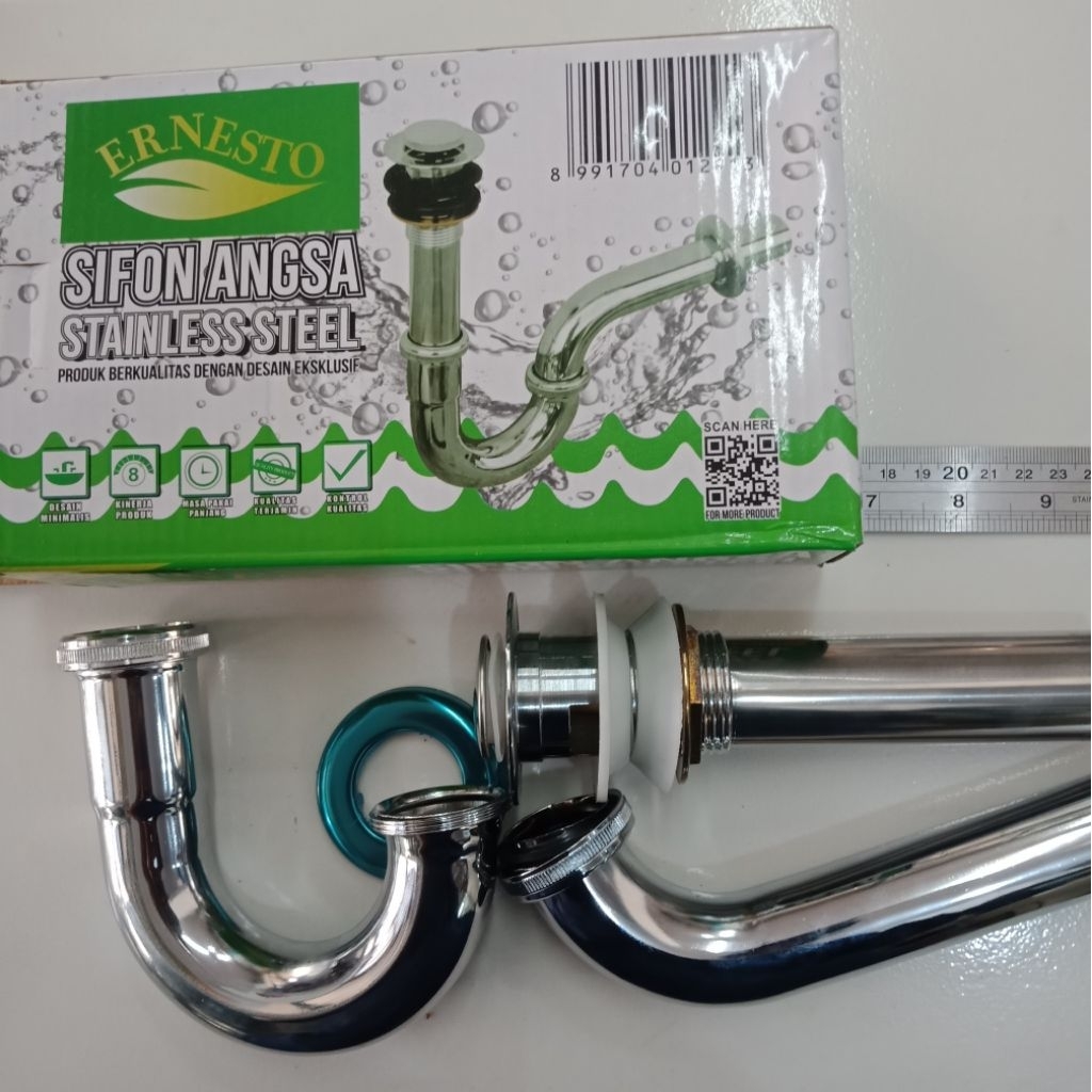 Sifon Angsa Stainless ERNESTO/sifon wastafel