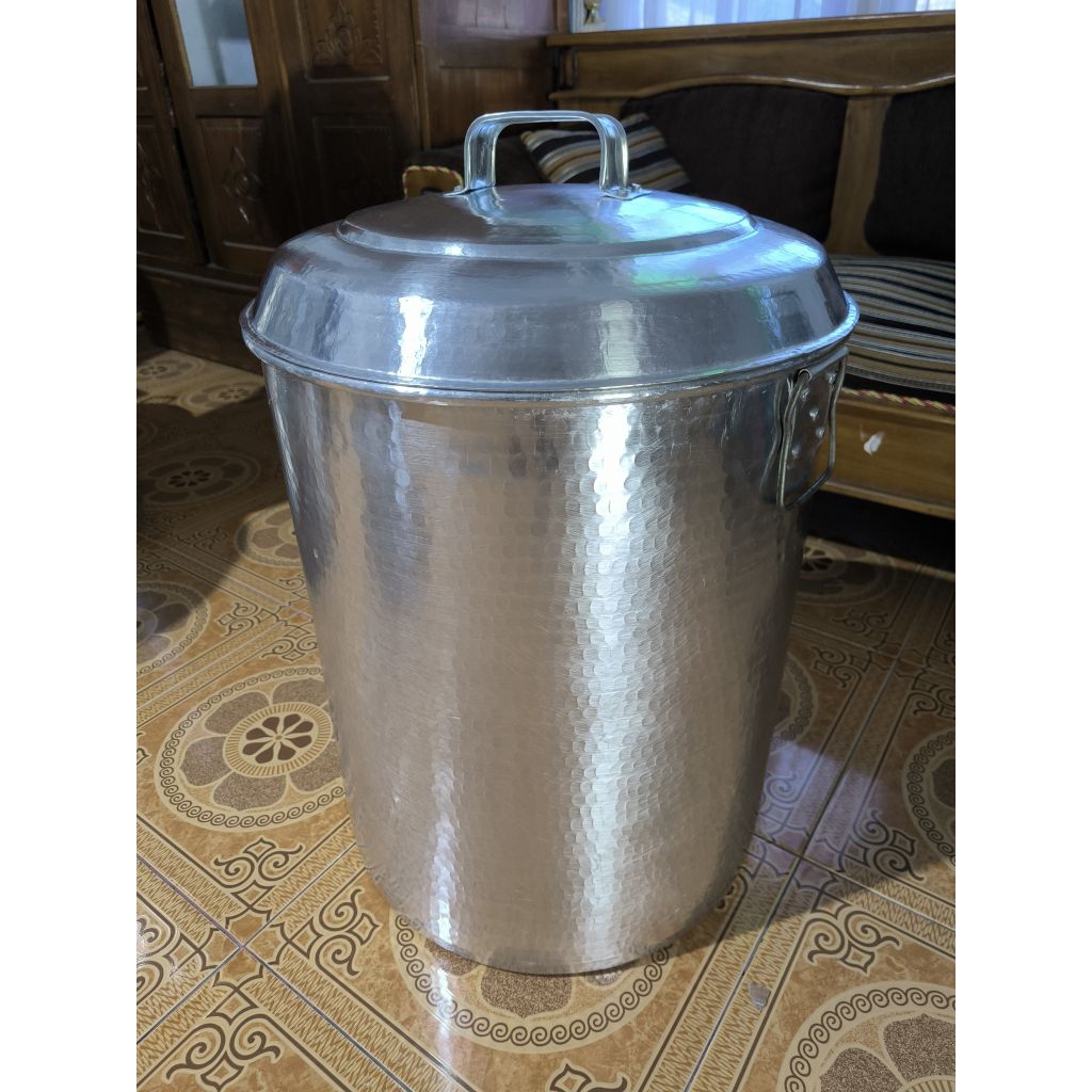 panci air jimbeng 45 cm 80 liter aluminium tempa tebal anti karat panci sayur sop panci hajatan