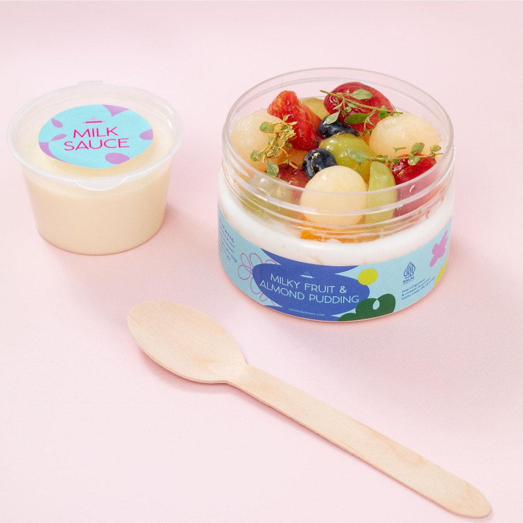 

Milky Fruit & Almond Pudding Dessert Jar