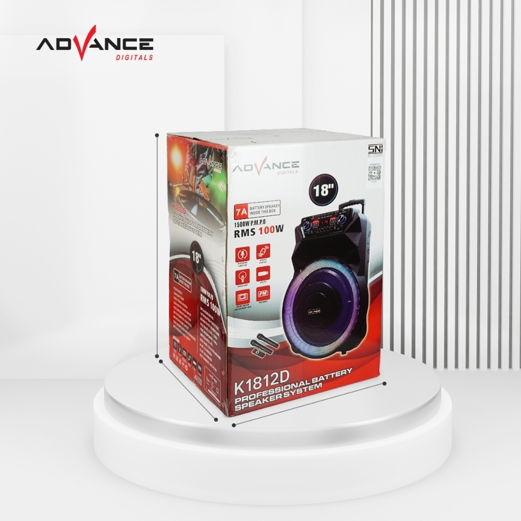 Speaker Advance K1812 D 2 mic