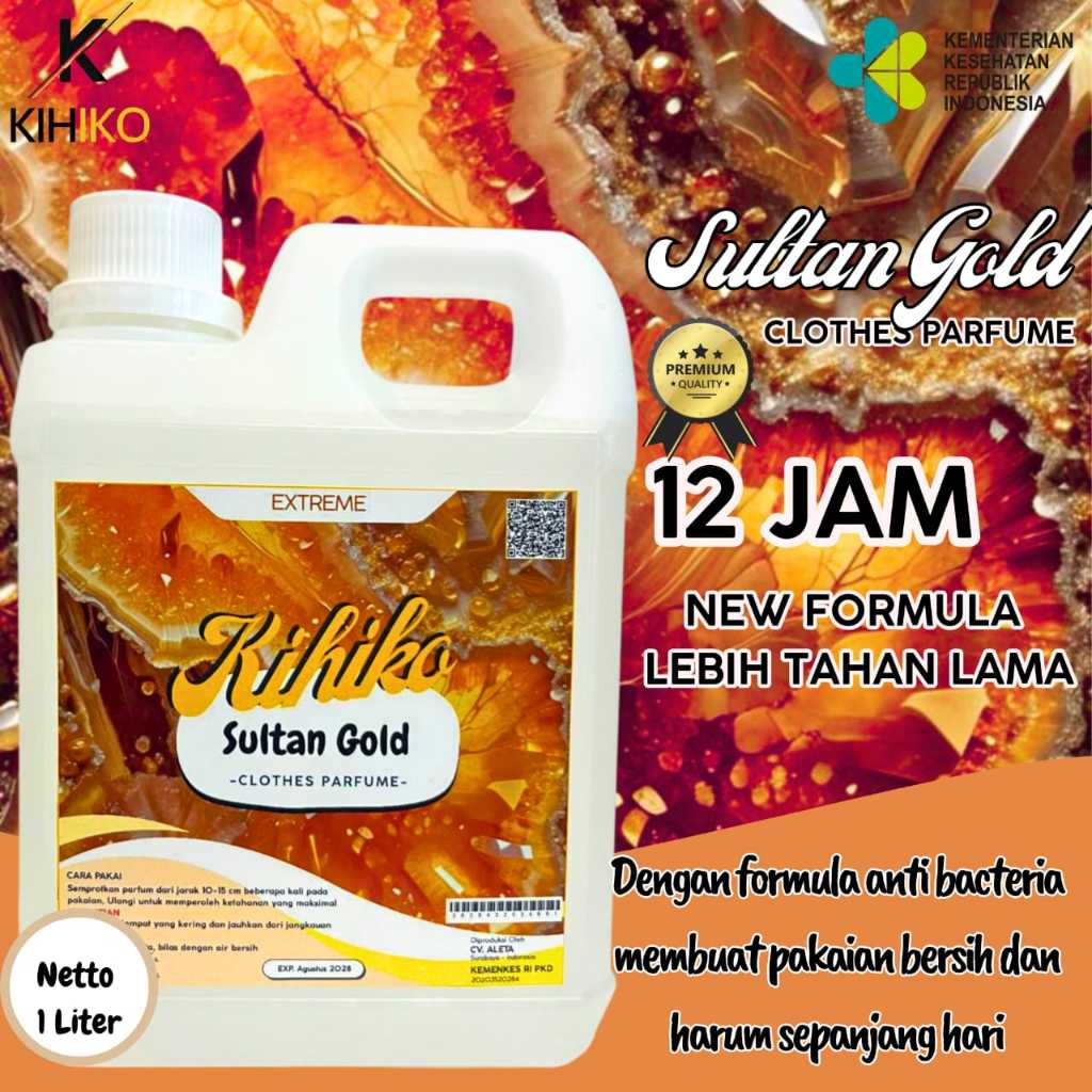 Kihiko Parfum Pakaian 1 Liter - Sultan Gold