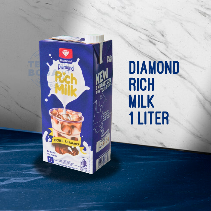

Diamond Rich Milk ( 1 liter ) Susu UHT Plain Creamer Creamy