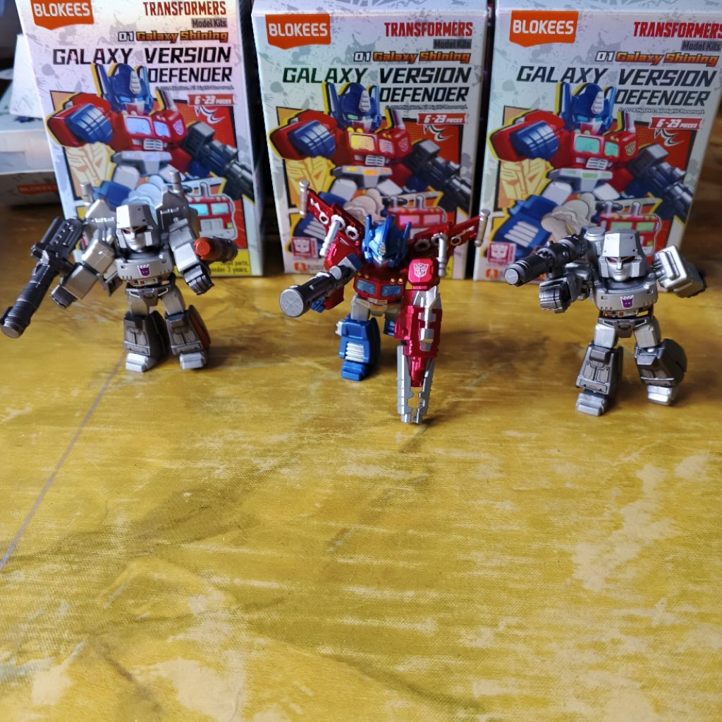 Blokees Transformers Galaxy Version Defender 01 Megatron Optimus Super Secret