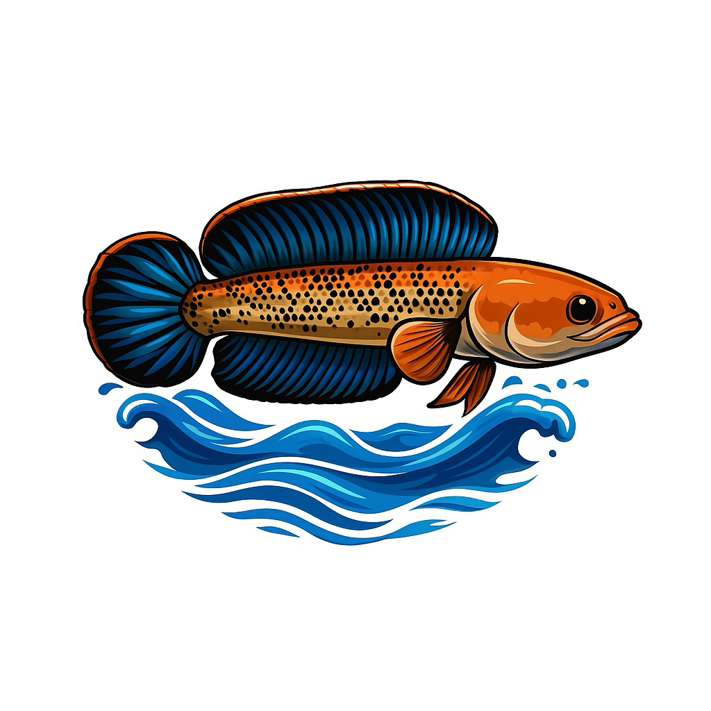 Stiker Ikan Stewarti uk 5-7cm