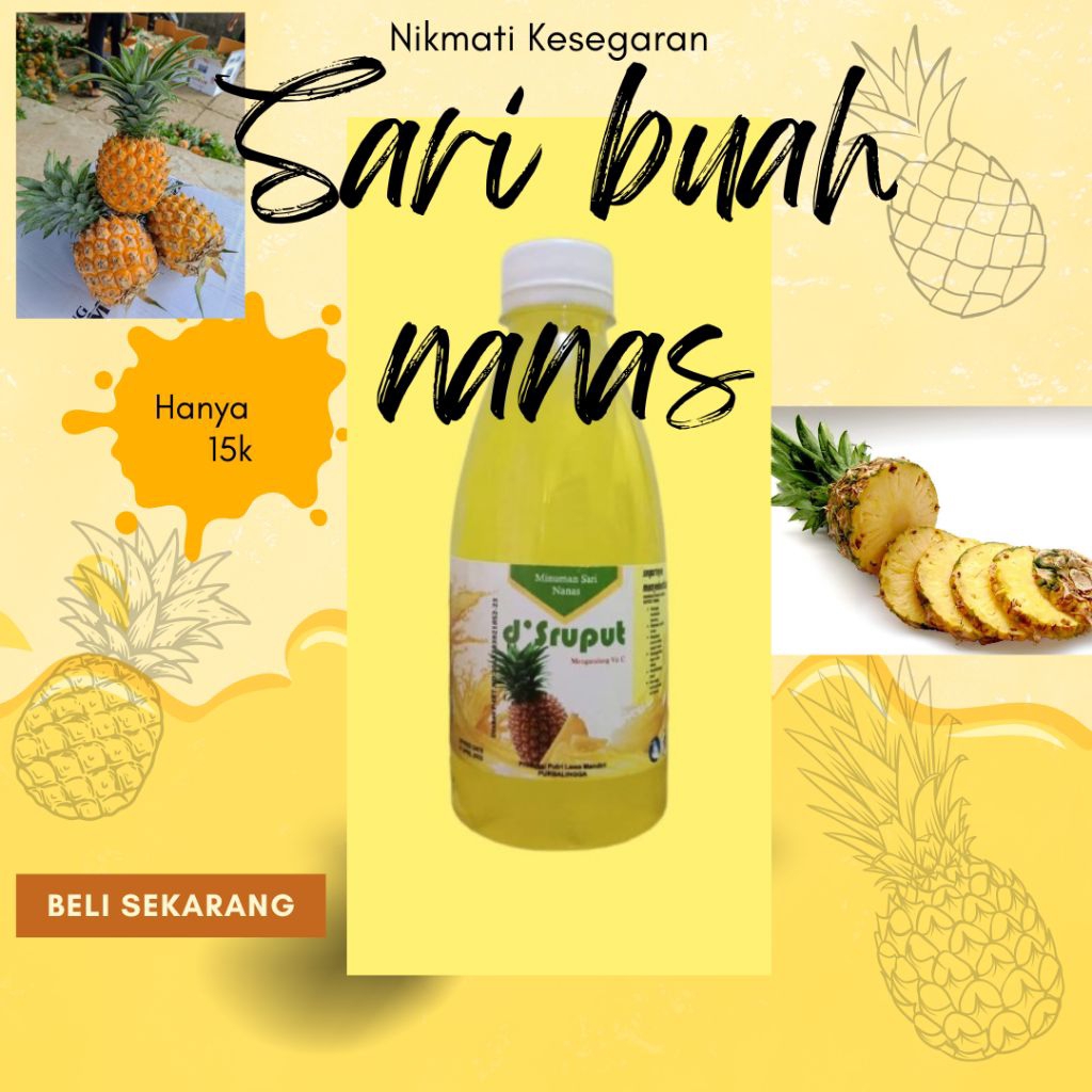 

Sari Buah Nanas Madu 350ml