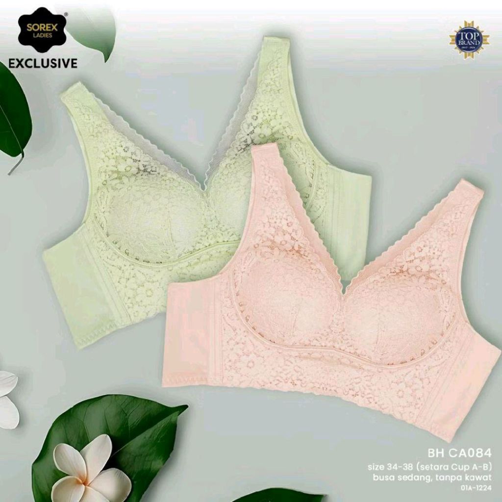 BRA SOREX CA084 EKSLUSIF renda busa tanpa kawat kait 4