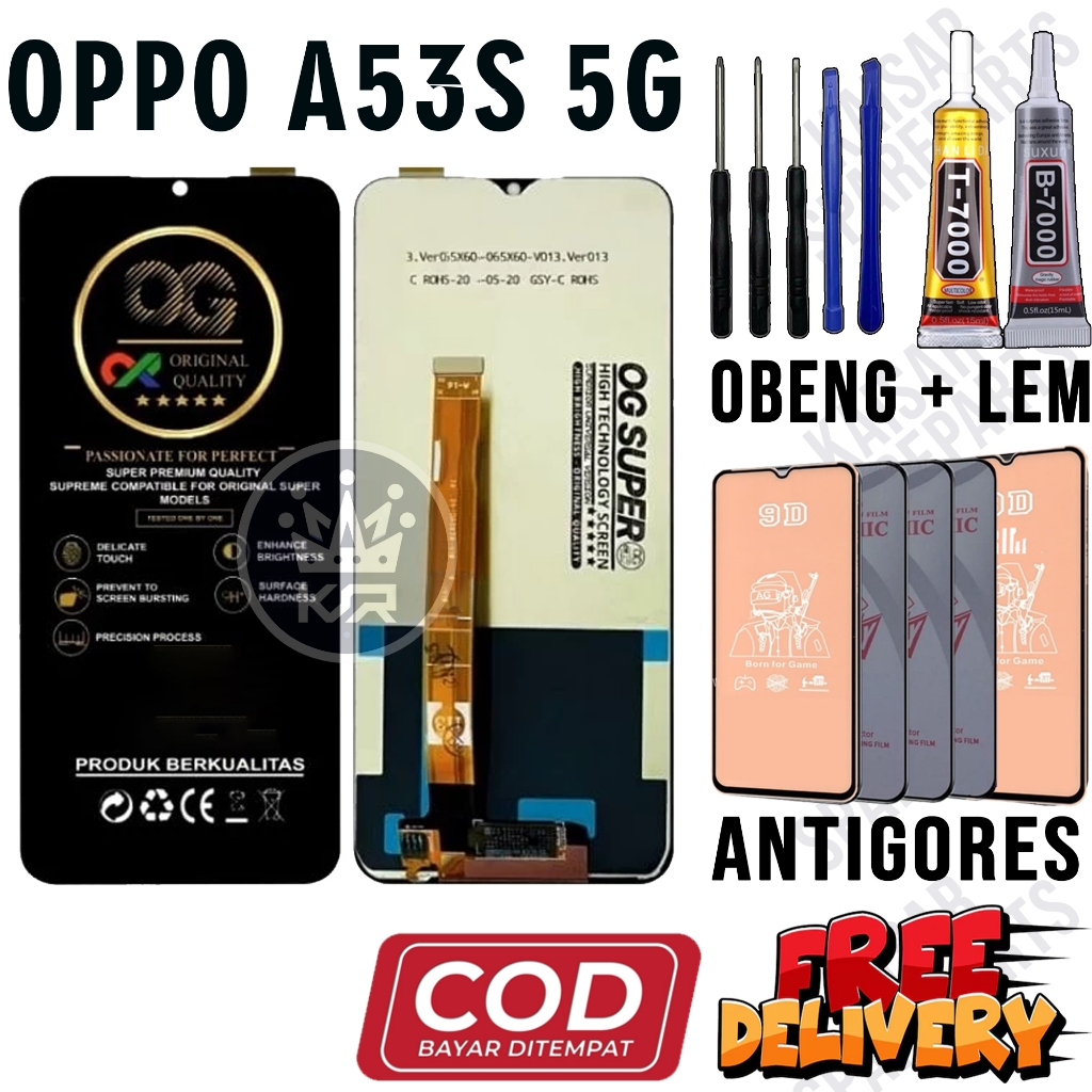 Lcd Touchscreen OPPO A53S 5G Original OEM Quality Lcd Touchcsreen Fullset