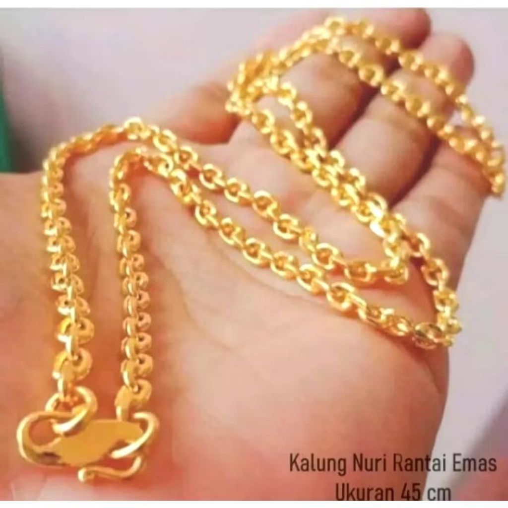 kalung nuri medan anti luntur anti karat titanium