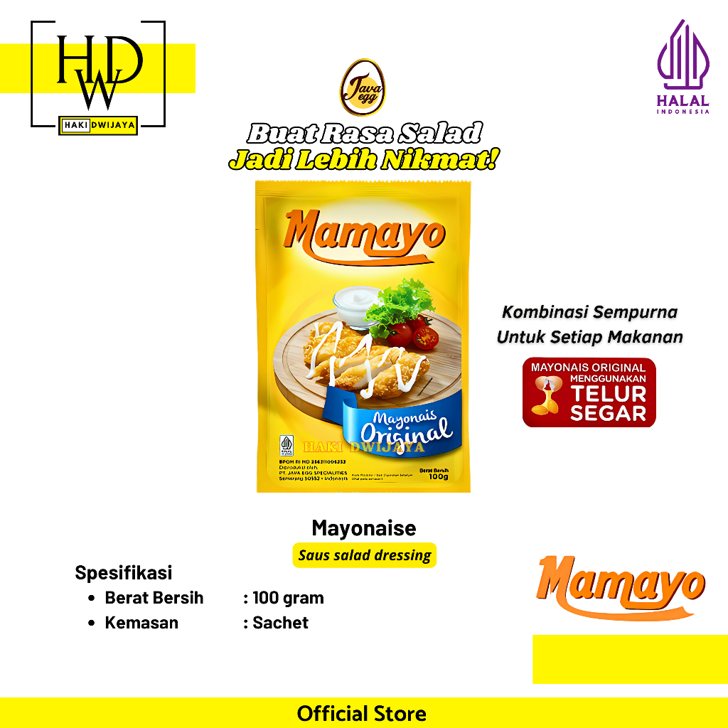 

[100gr] Mamayo Original Mayonaise Kemasan Sachet