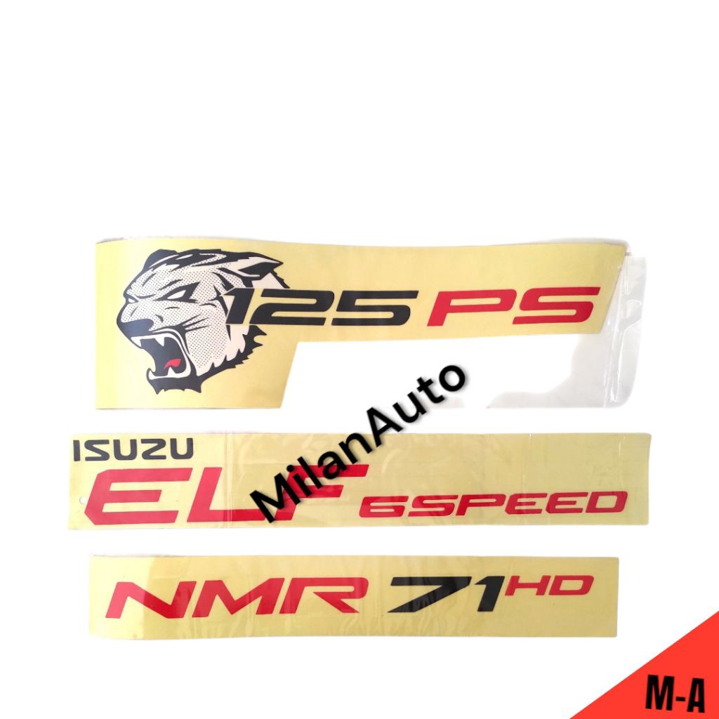 stiker isuzu nmr71/stiker isuzu elf 6speed/stiker elf macan 125ps/isuzu GIGA/stiker pintu isuzu elf/