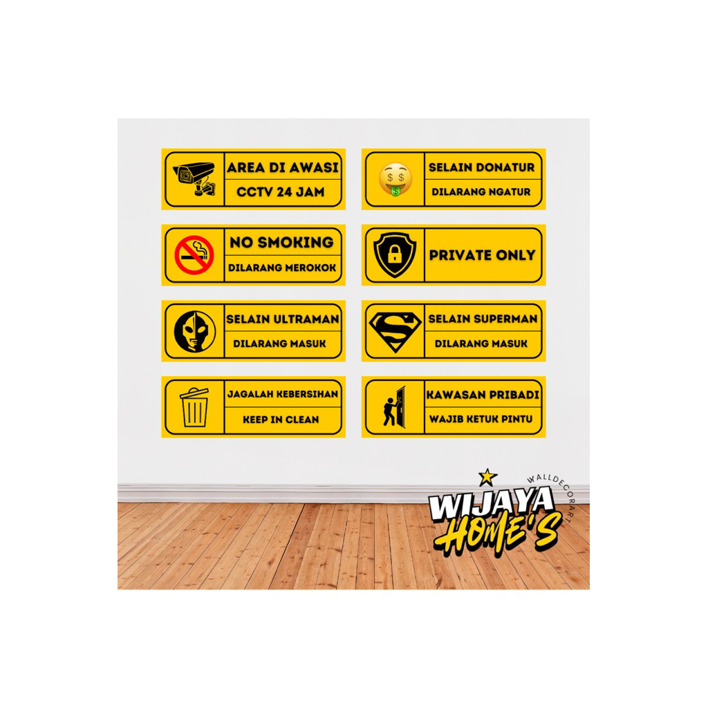 

sign board papan mdf 6 mm ukuran 10x30 cm + cantolan besi