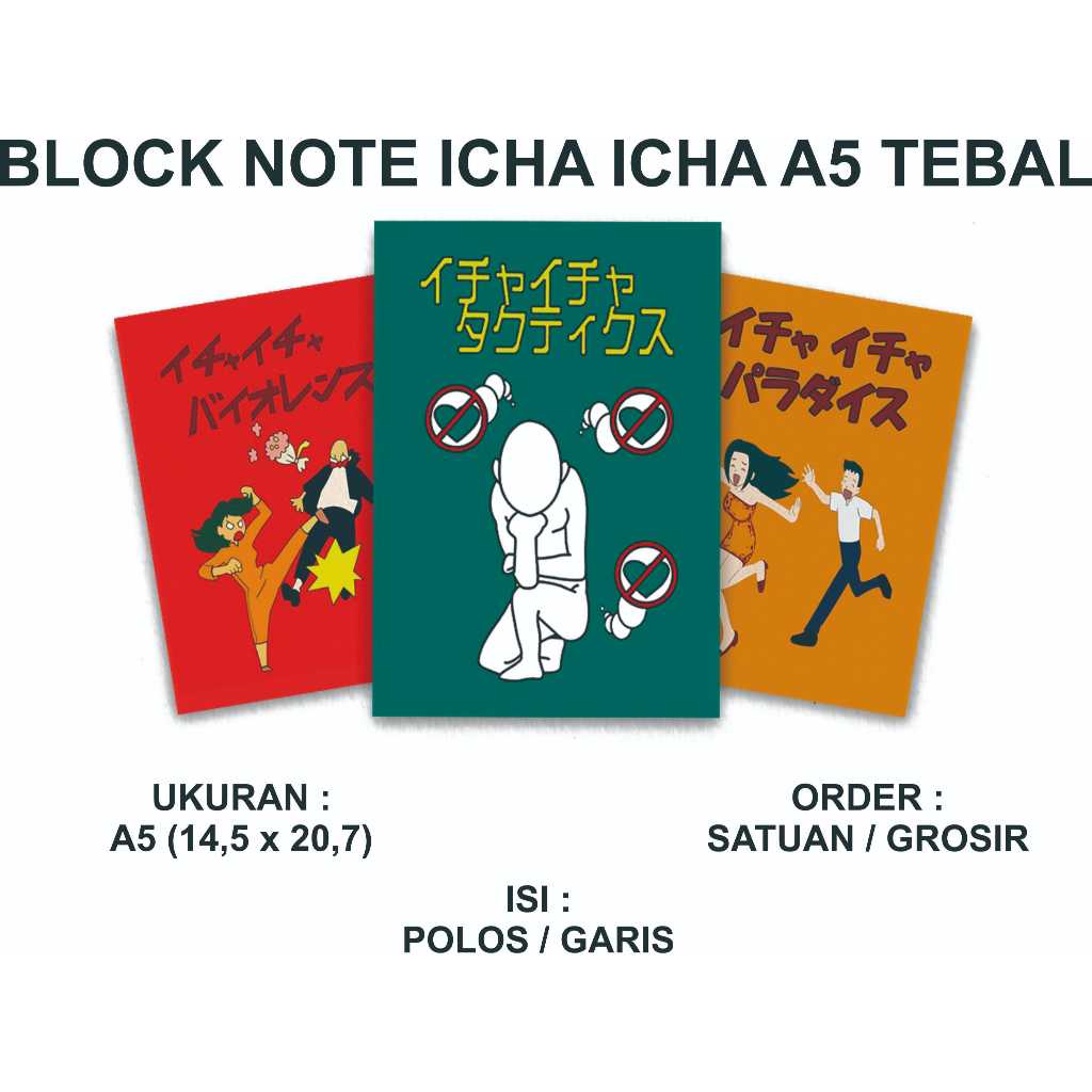 

Block note icha icha tactics a5 tebal 100 halaman