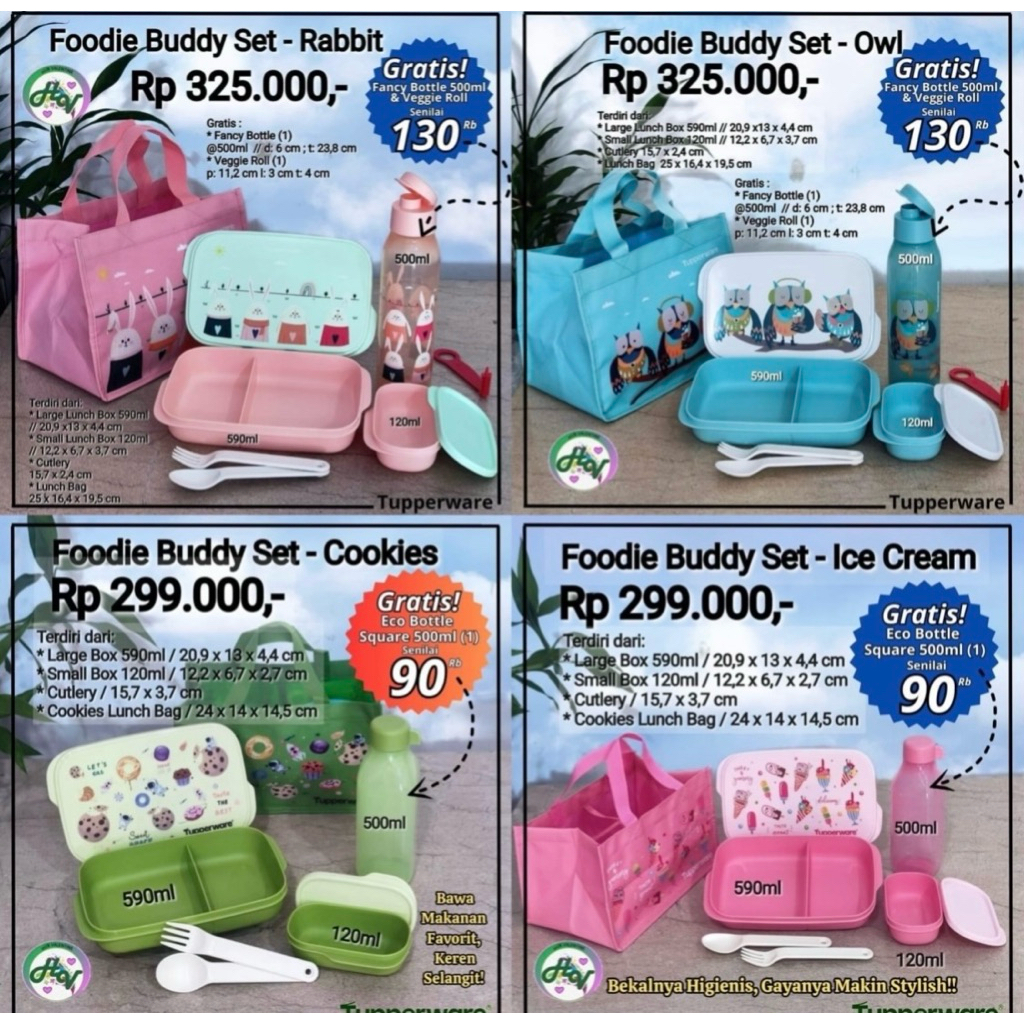 Foodie Buddy Set Tupperware