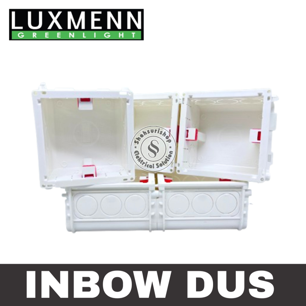 LUXMENN INBOW DUS PUTIH RUMAH STOP KONTAK SAKLAR INBOW DUS TANEM