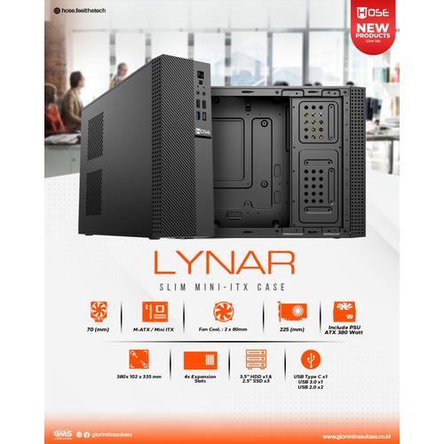 Hose Lynar Case Mini Tower Mini ITX Casing Mini Komputer With PSU 380w