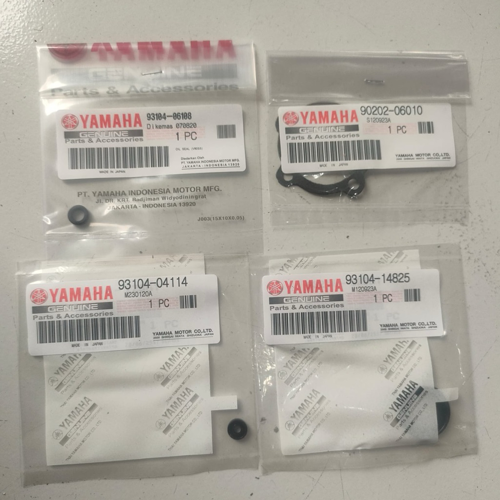 4 Kemasan 93104-14825 Seal oil pomp sil pompa oli RXKING Old COBRA RXZ RZR DTX100 ori JAPAN