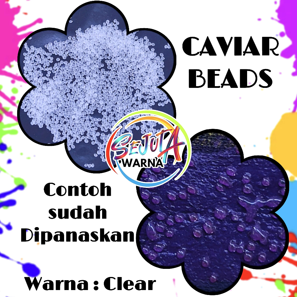 

CAVIAR BEADS SPESIAL EFEK SABLON BUTIR CAVIAR CLEAR 50GR