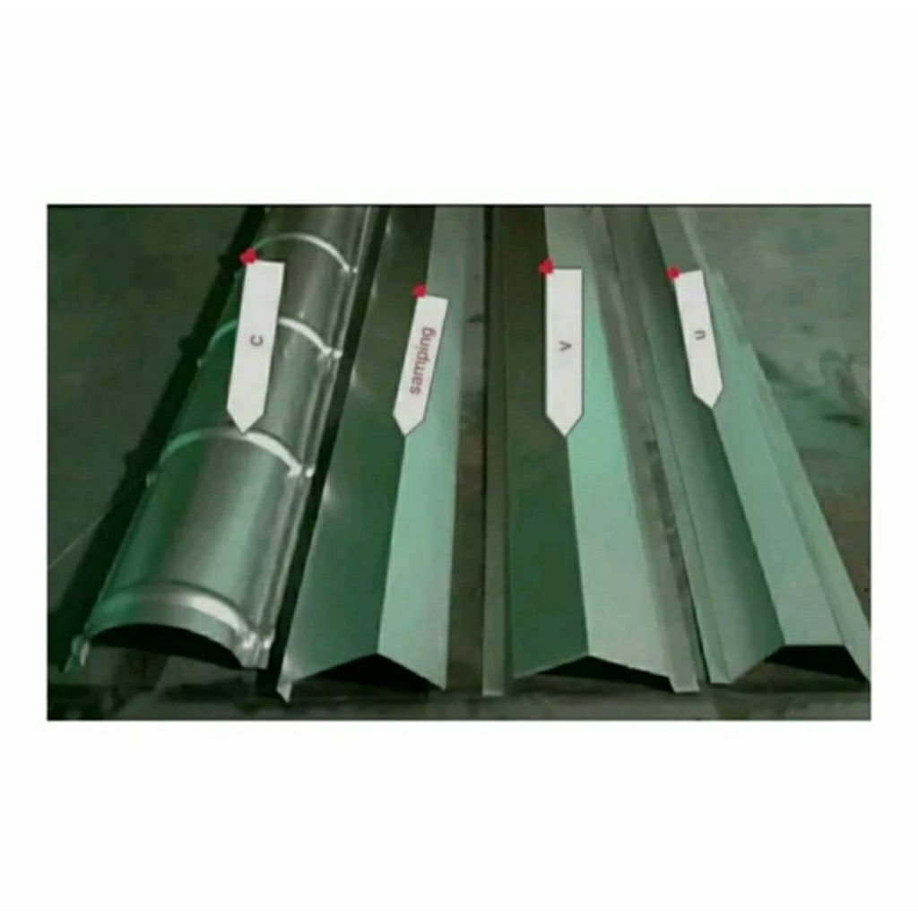 Nok genteng Polos Galvalum