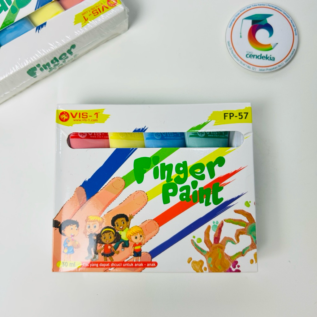 

Cat Jari Finger Paint VIS-1 4 x 30ml FP-57