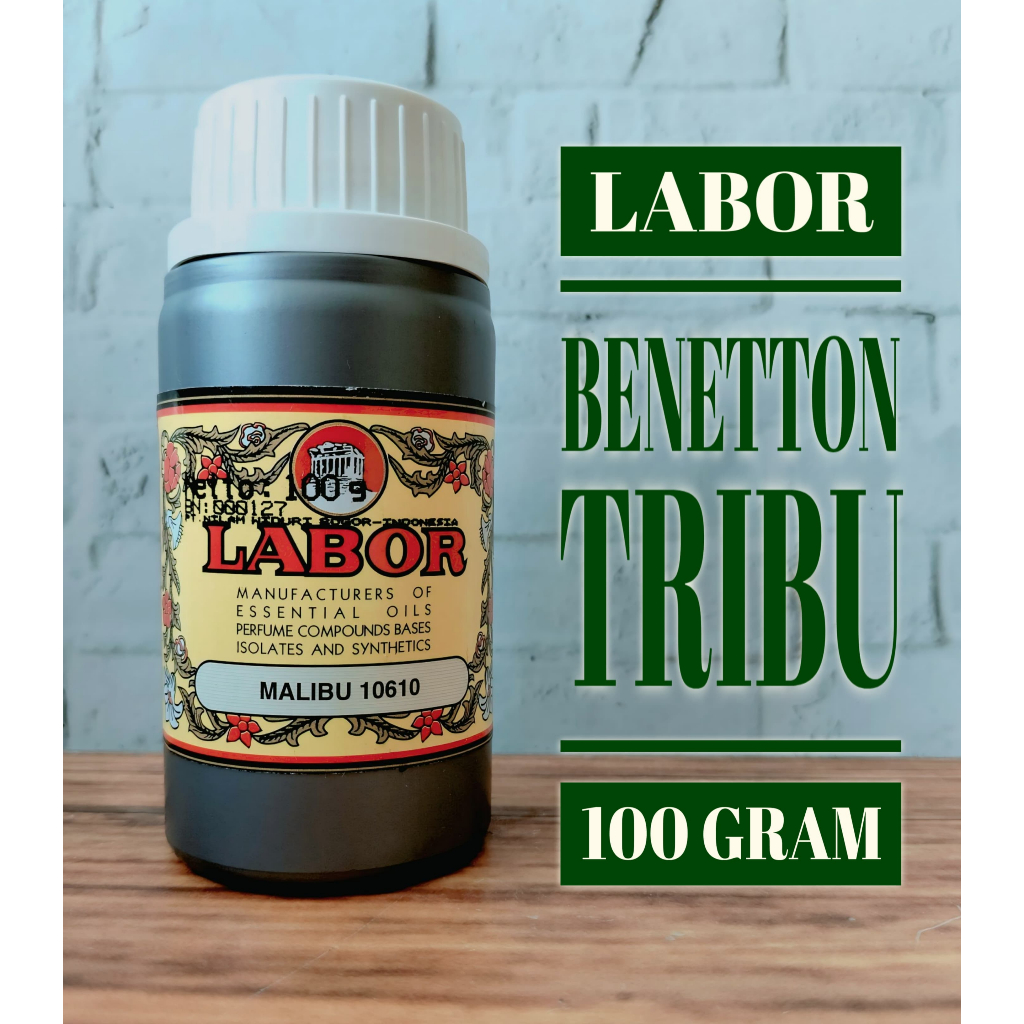 MALIBU 10610 BY LABOR - BIBIT PARFUM KEMASAN SEGEL 100 GRAM SEARAH TRIBU BENETTON (ORIGINAL)