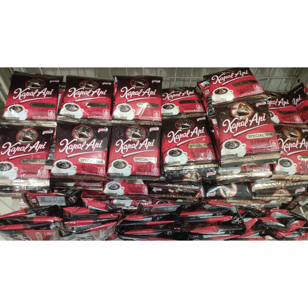 

Kopi Kapal Api Special Mix Kopi hitam 23gr 10 sachet / 1 renceng harga terjangkau
