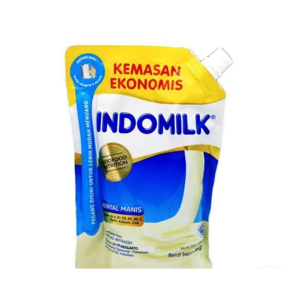 

Indomilk pouch putih 545g kartonan