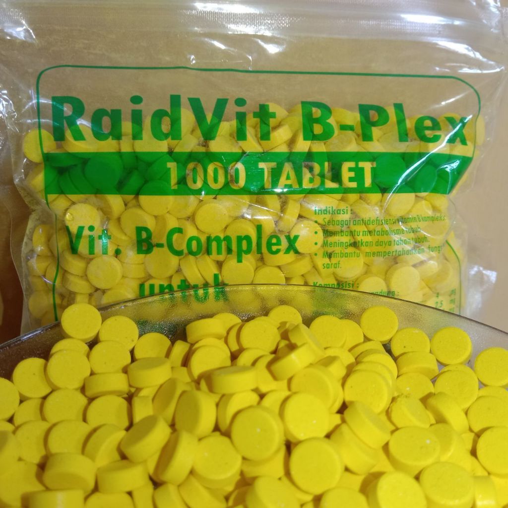 Vitamin B Komplek 25 Butir Vitamin Anak Ayam - B Komplek Vitamin Ayam Kambing Domba Sapi babi dll