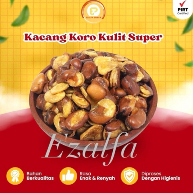 

Kacang Koro Kulit. Camilan Snack Kacang Koro Gurih Cemilan