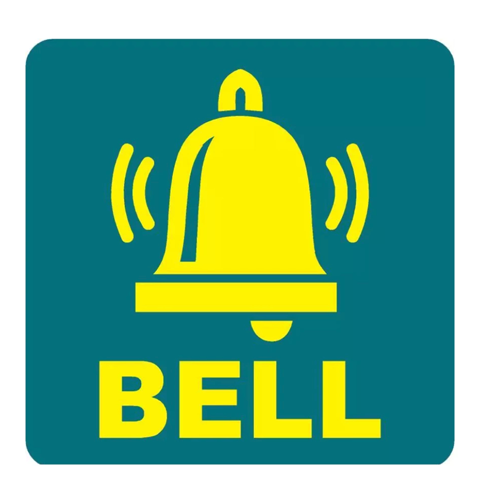 

STIKER PETUNJUK BELL HIJAU UKURAN 7X7 CM ANTI AIR