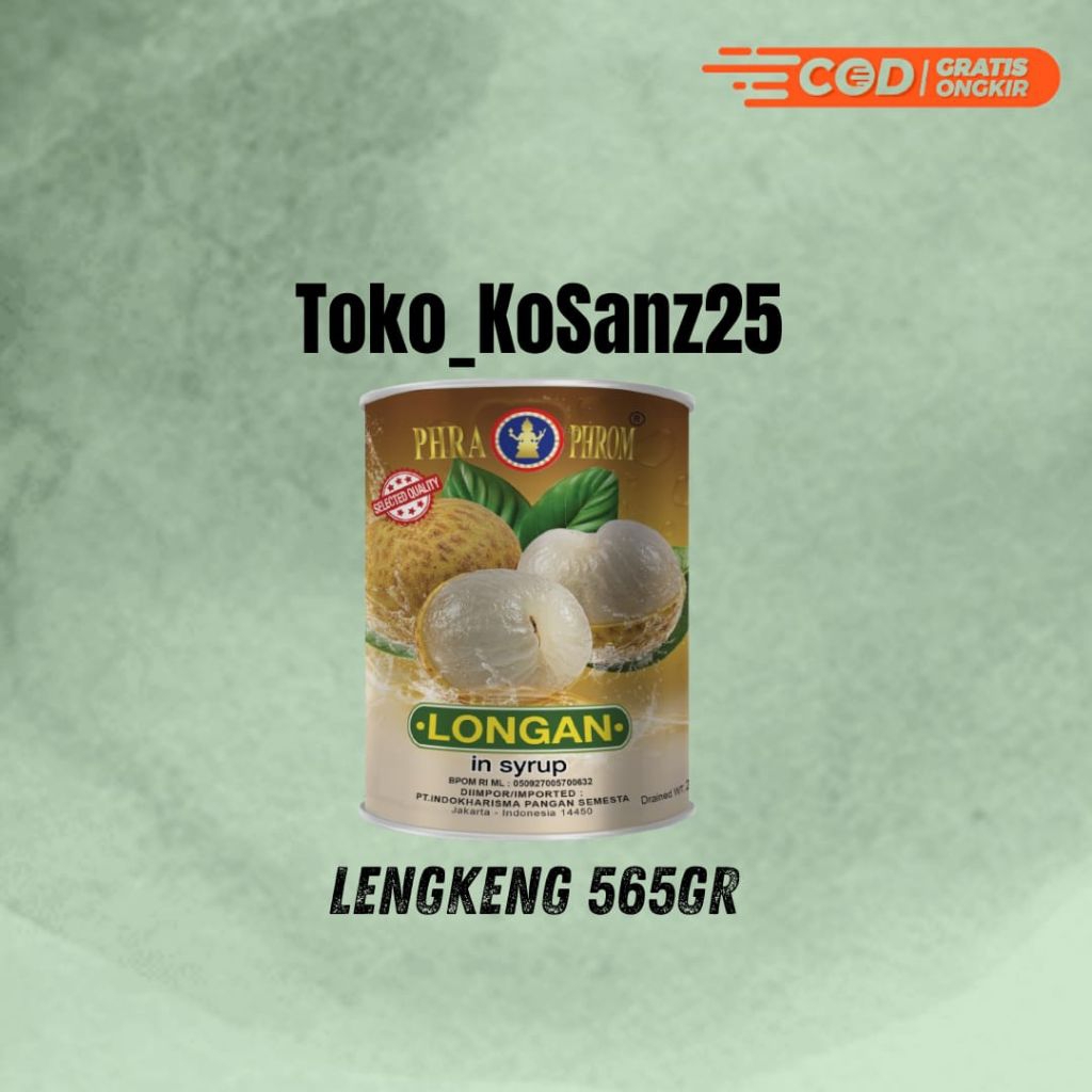 

Lengkeng Kaleng 565gr / Longan In Syrup 565gr PHRA PHROM