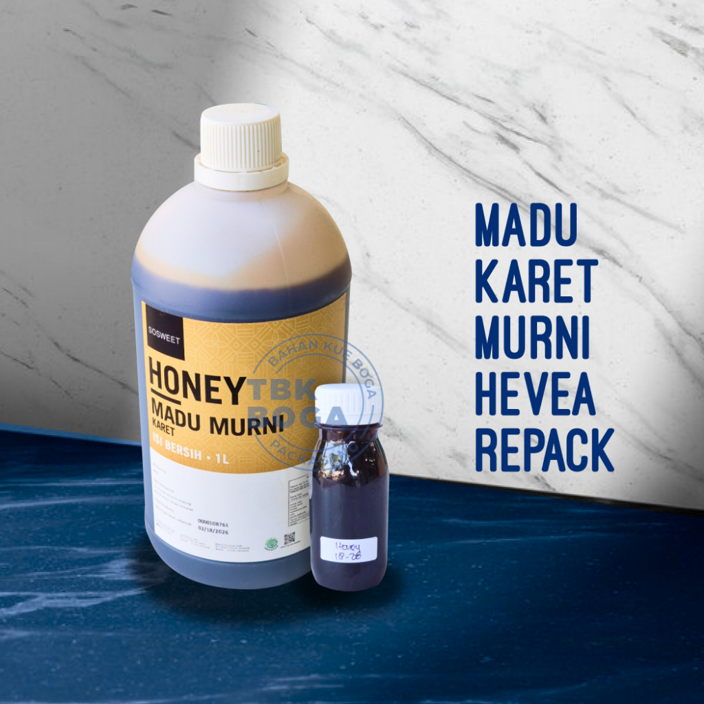 

( Repack ) Hevea Haldin Food Madu ( 90 ml ) Haldinfoods Karet Murni Alami Honey