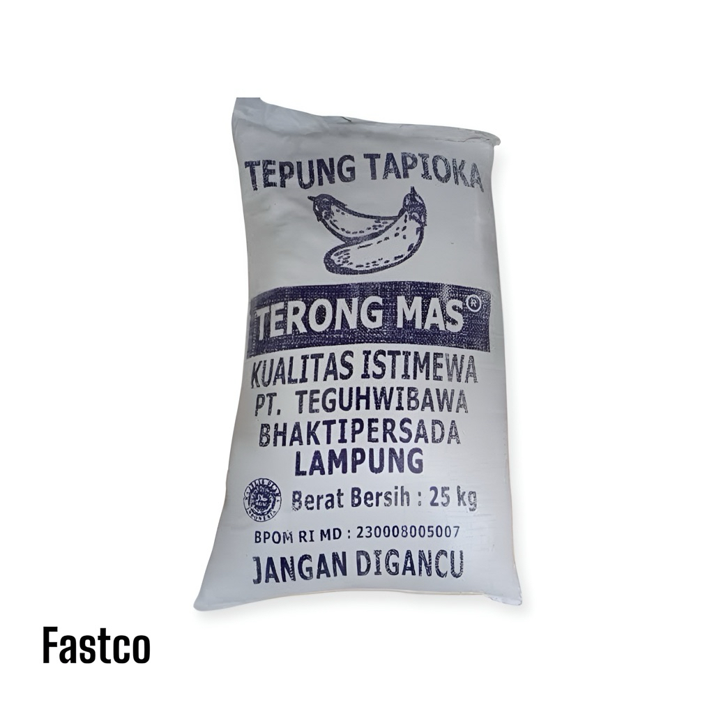 

TEPUNG TAPIOKA TERONG KARUNG KEMASAN 25 KG
