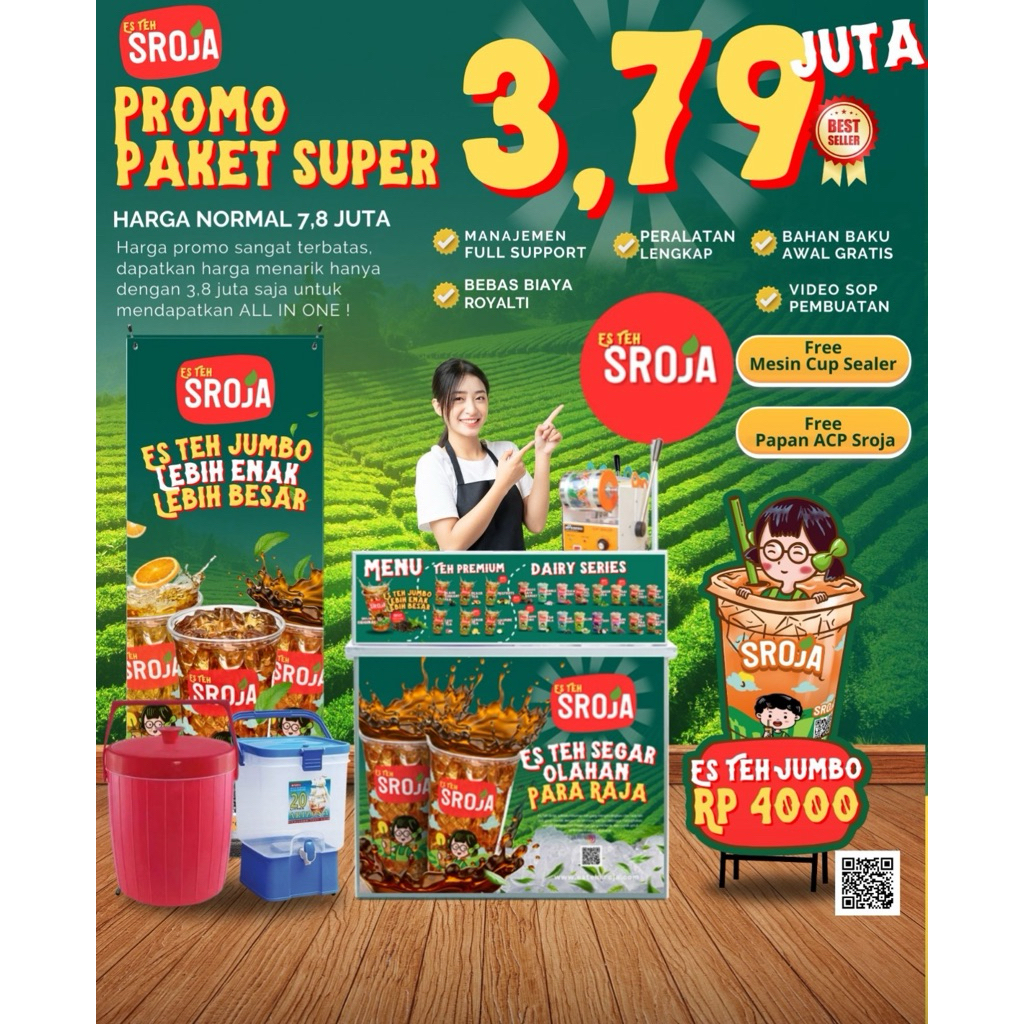 

PAKET PROMO SUPER ES TEH SROJA - KAK RISA - CILEGON