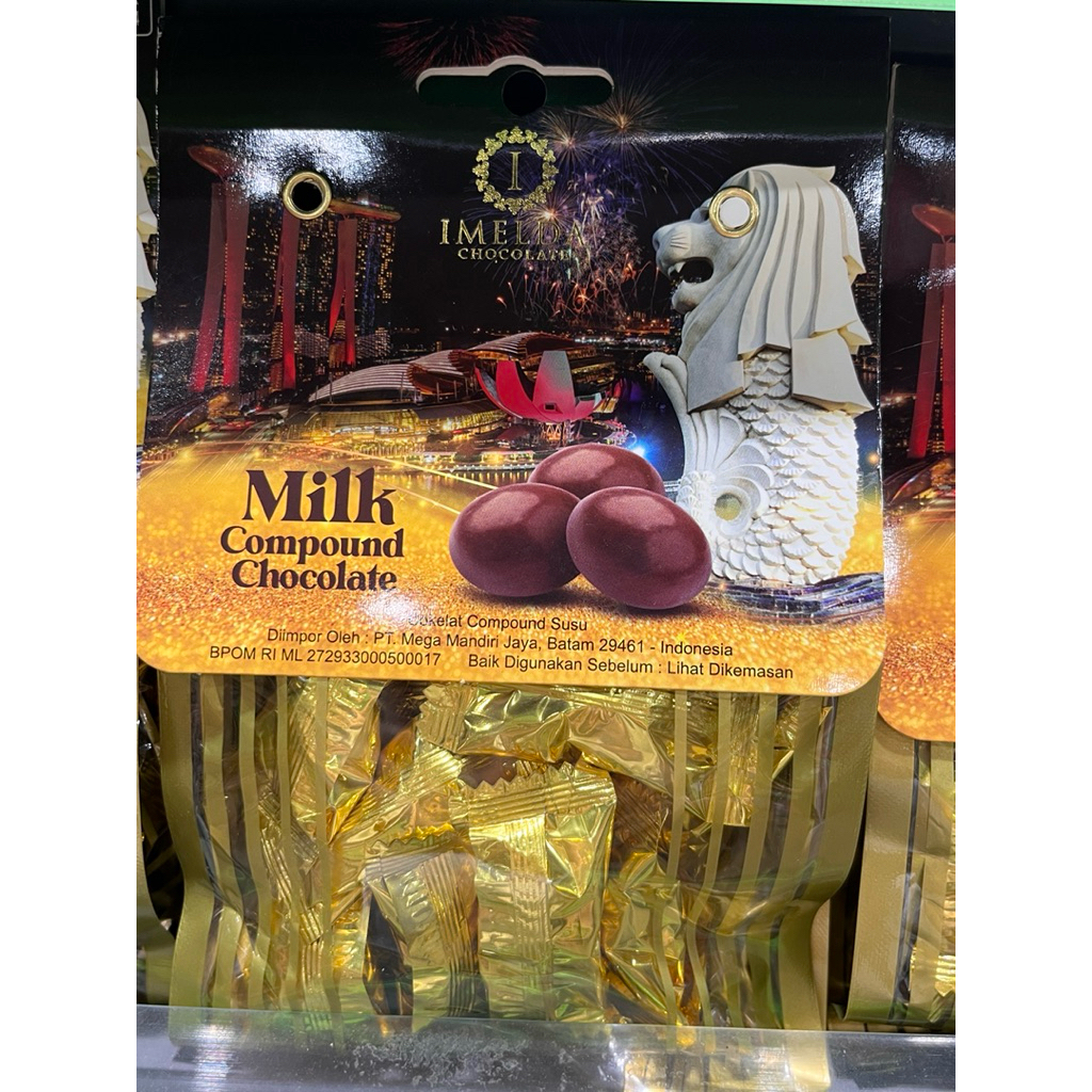 

Imelda chocolate praline chocolate snack asli singapore 75g