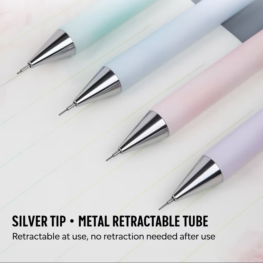 

MP01859 Pensil Mekanik LOVE Series 0.5mm | Mechanical Pencil Aesthetic Ujung Silver Grip Nyaman